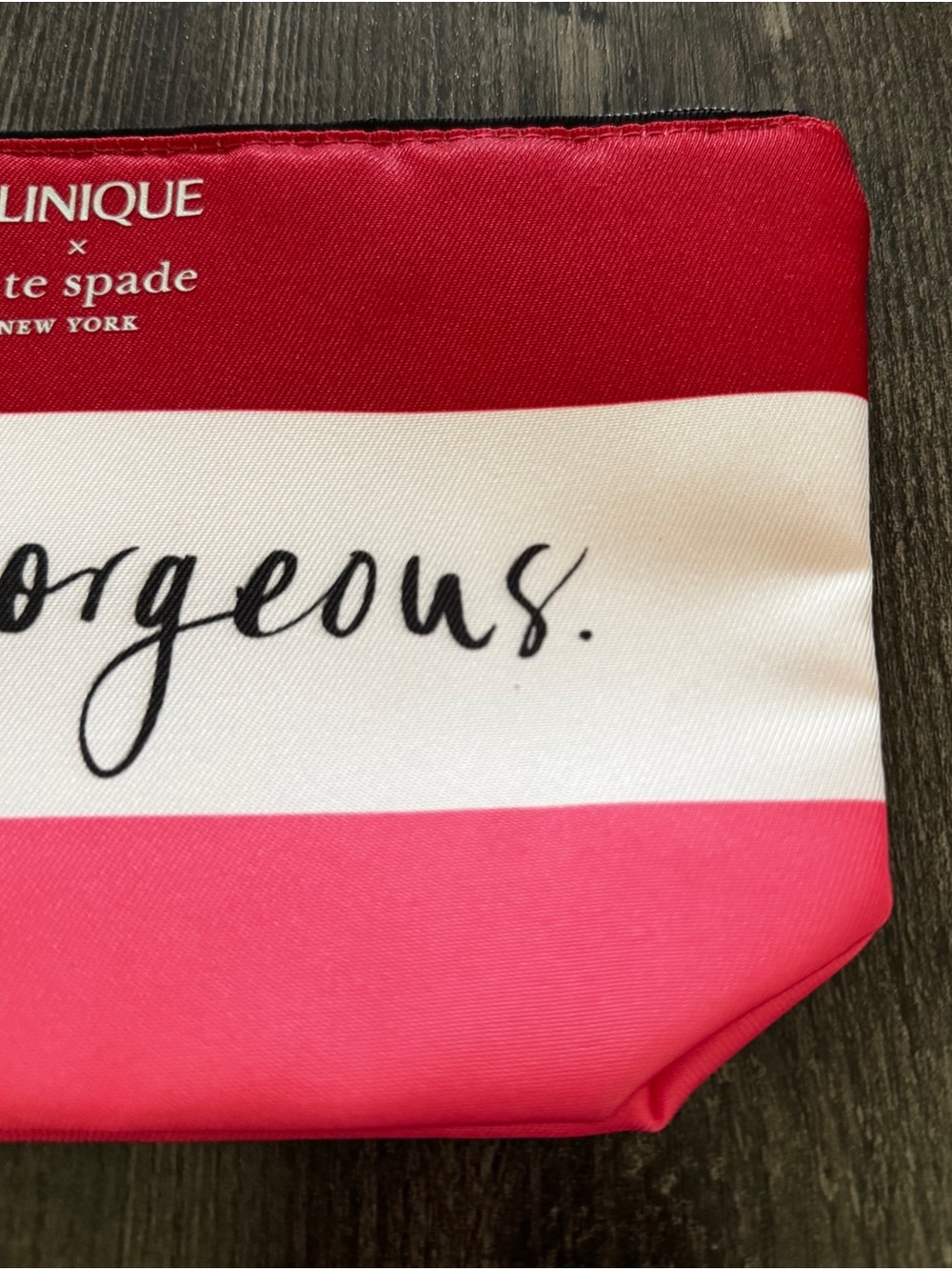 Clinique x Kate Spade Hello Gorgeous Cosmetic Makeup Bag GWP - Picture 3 of 9
